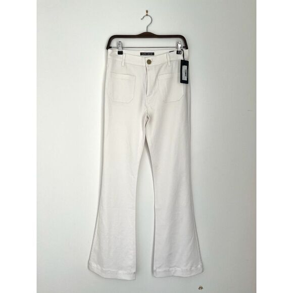NWT Slate & Stone White Flare Pant, Mid-Rise, Stretch Size 4 - Picture 3 of 7